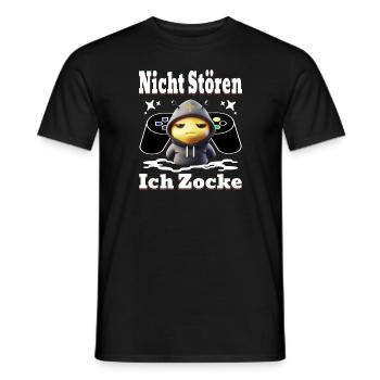 Nicht Stören ich Zocke - Männer T-Shirt - Schwarz - Vorne - AI Model Male 178 light (178cm)