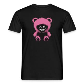 Creepy Teddy - Männer T-Shirt - Schwarz - Vorne - AI Model Male 178 light (178cm)