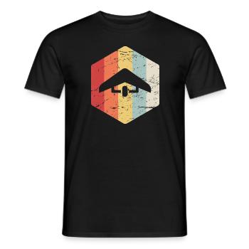 Hanggleiter Drachenflieger Deltasegler - Männer T-Shirt - Schwarz - Vorne - AI Model Male 178 light (178cm)