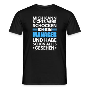 Nicht schockbarer Manager - Männer T-Shirt - Schwarz - Vorne - AI Model Male 178 light (178cm)