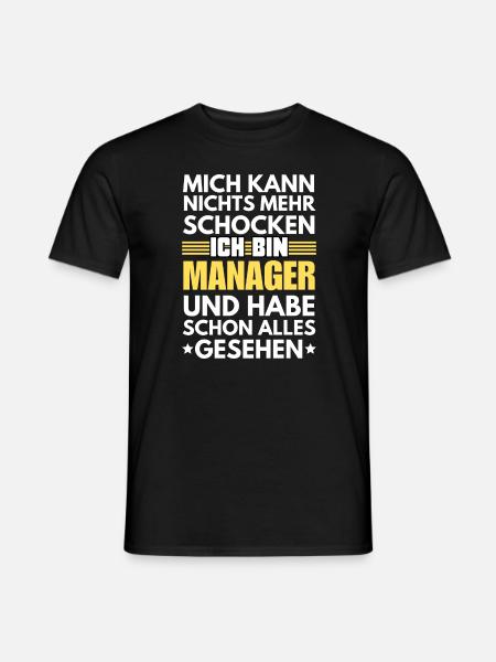 Non-shockable manager - Men's T-Shirt - black