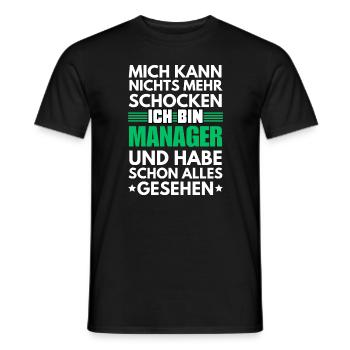 Nicht schockbarer Manager - Männer T-Shirt - Schwarz - Vorne - AI Model Male 178 light (178cm)