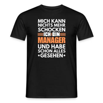Nicht schockbarer Manager - Männer T-Shirt - Schwarz - Vorne - AI Model Male 178 light (178cm)