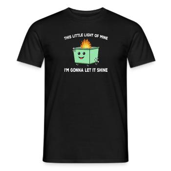 This Little Light Of Mine I'm going to Let It Shine - Men's T-Shirt - black - Front - AI Model Male 178 light (178cm)