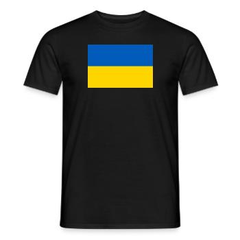 Ukraine - Men's T-Shirt - black - Front - AI Model Male 178 light (178cm)