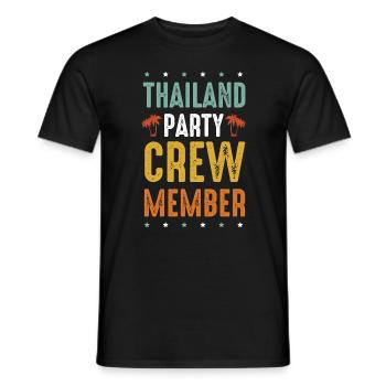 Thailand Party Crew - Männer T-Shirt - Schwarz - Vorne - AI Model Male 178 light (178cm)
