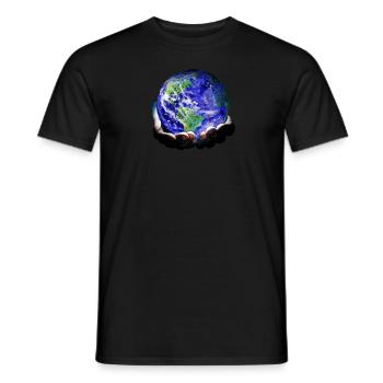 TAG DER ERDE 2023, INTERNATIONALER TAG DER ERDE 2023 - Männer T-Shirt - Schwarz - Vorne - AI Model Male 178 light (178cm)
