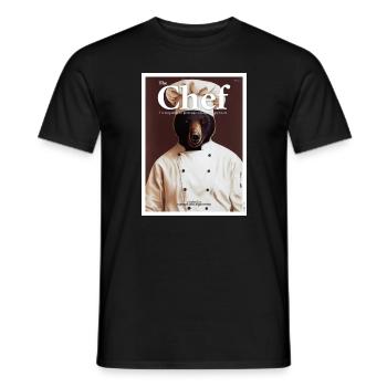 Ours en tant que chef - T-shirt homme - noir - Devant - AI Model Male 178 light (178cm)