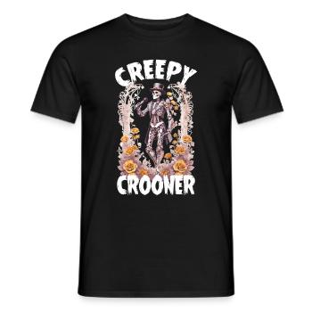 Crooner effrayant - T-shirt homme - noir - Devant - AI Model Male 178 light (178cm)