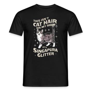 Katze Singapura Geschenk - Männer T-Shirt - Schwarz - Vorne - AI Model Male 178 light (178cm)