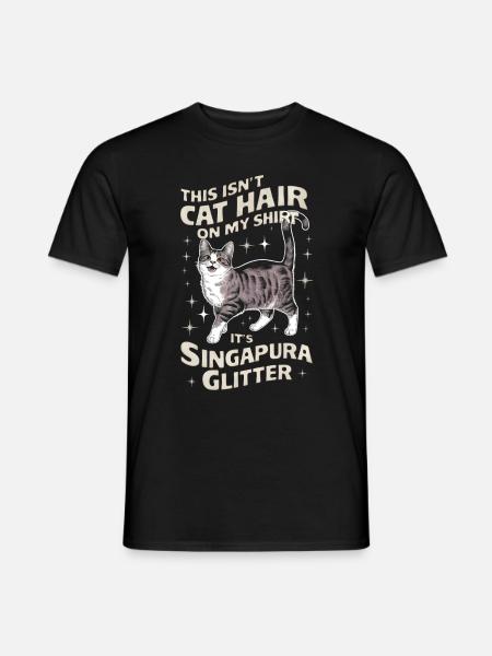 Katze Singapura Geschenk - Männer T-Shirt - Schwarz