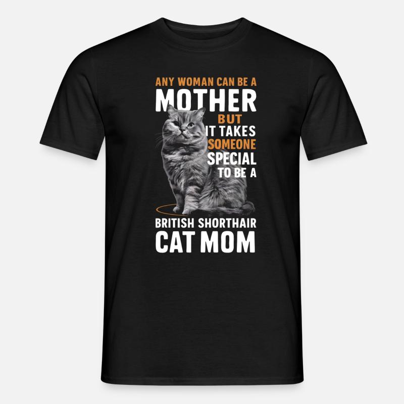 Katze Britisch Kurzhaar Geschenk - Männer T-Shirt - Schwarz