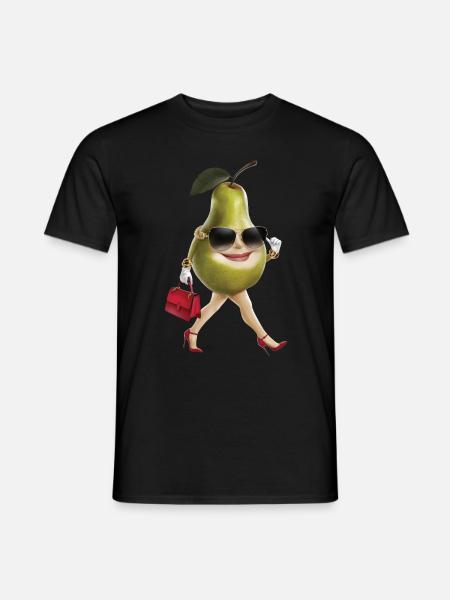 Frauen Birne - Männer T-Shirt - Schwarz