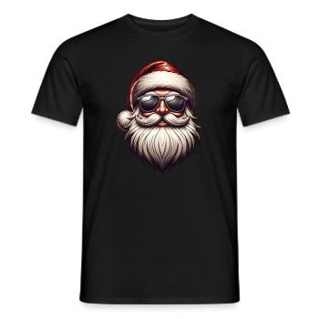 Santa Claus - Men's T-Shirt - black - Front - AI Model Male 178 light (178cm)