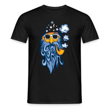 Magic'n Roll - Männer T-Shirt - Schwarz - Vorne - AI Model Male 178 light (178cm)