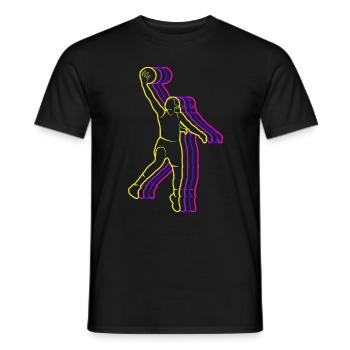 Basketballer Basketball Mädchen - Männer T-Shirt - Schwarz - Vorne - AI Model Male 178 light (178cm)