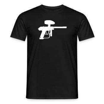 Paintball - Men's T-Shirt - black - Front - AI Model Male 178 light (178cm)