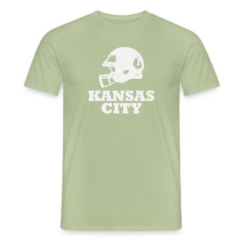 Football Kansas City - T-shirt homme - vert sauge - Devant - AI Model Male 178 light (178cm)