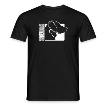 Schwarzwildbracke Profil Hunde Jagdhund Wilsigns - Männer T-Shirt - Schwarz - Vorne - AI Model Male 178 light (178cm)