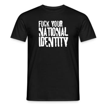 J'emmerde ton identité nationale - T-shirt homme - noir - Devant - AI Model Male 178 light (178cm)