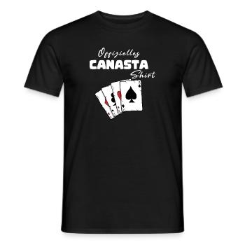 Canasta Offizielles Shirt - Männer T-Shirt - Schwarz - Vorne - AI Model Male 178 light (178cm)