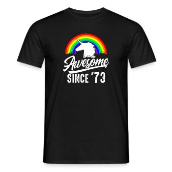 Großartig seit 1973 Frauen Geschenk 50. Geburtstag - Männer T-Shirt - Schwarz - Vorne - AI Model Male 178 light (178cm)