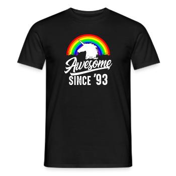 Großartig seit 1993 Geschenk Frauen 30. Geburtstag - Männer T-Shirt - Schwarz - Vorne - AI Model Male 178 light (178cm)