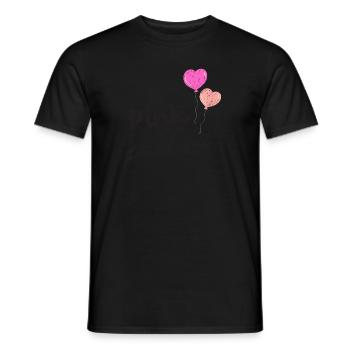 pink is beautiful - Männer T-Shirt - Schwarz - Vorne - AI Model Male 178 light (178cm)