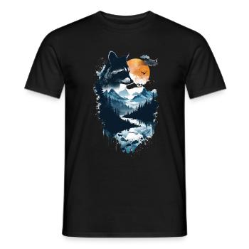 Raton laveur - T-shirt homme - noir - Devant - AI Model Male 178 light (178cm)