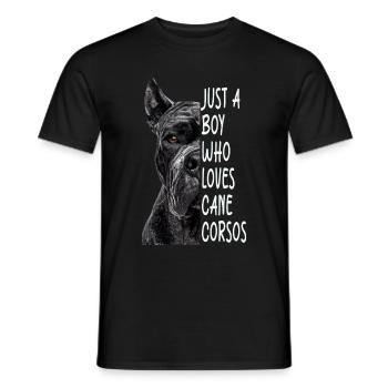 Cane corso - T-shirt homme - noir - Devant - AI Model Male 178 light (178cm)