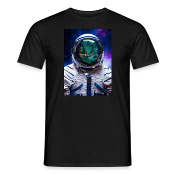 Panther Chameleon Astronaute Spaceman - T-shirt homme - noir - Devant - AI Model Male 178 light (178cm)