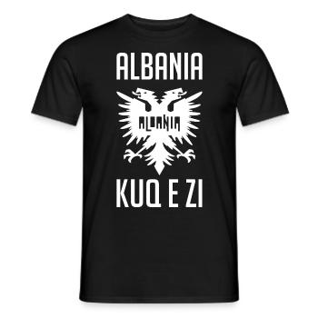 Albania Eagle Albanian Saying Gift Idea - Men's T-Shirt - black - Front - AI Model Male 178 light (178cm)