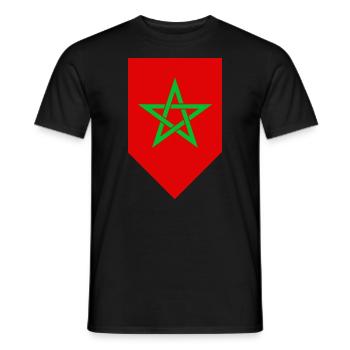 Moroccan flag Morocco Green Moroccan Star - Men's T-Shirt - black - Front - AI Model Male 178 light (178cm)
