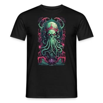 Dämonen König Unterwelt Gothic Okkult Design - Männer T-Shirt - Schwarz - Vorne - AI Model Male 178 light (178cm)
