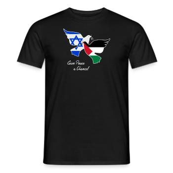 Peace - Men's T-Shirt - black - Front - AI Model Male 178 light (178cm)