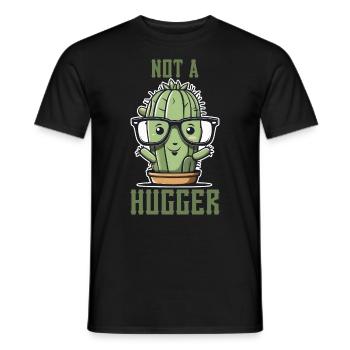 Pas un câlin Sarcastique Drôle Cactus mignon - T-shirt homme - noir - Devant - AI Model Male 178 light (178cm)