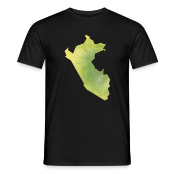 Peru - Männer T-Shirt - Schwarz - Vorne - AI Model Male 178 light (178cm)