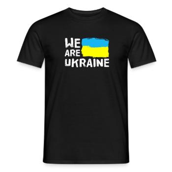 Ukraine - T-shirt homme - noir - Devant - AI Model Male 178 light (178cm)
