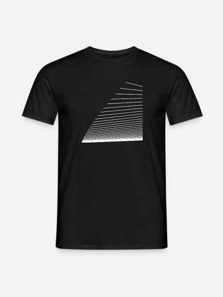 Lines sail (white) - Men's T-Shirt - black