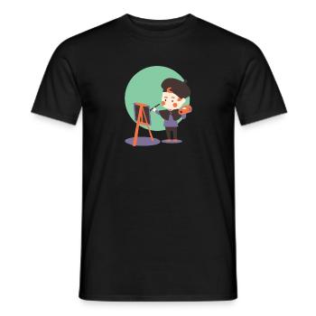 Kunst - Männer T-Shirt - Schwarz - Vorne - AI Model Male 178 light (178cm)