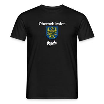 Oberschlesien Oppeln Opole - Männer T-Shirt - Schwarz - Vorne - AI Model Male 178 light (178cm)