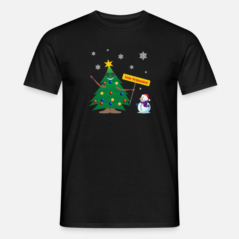 Frohe Weihnachten - Männer T-Shirt - Schwarz