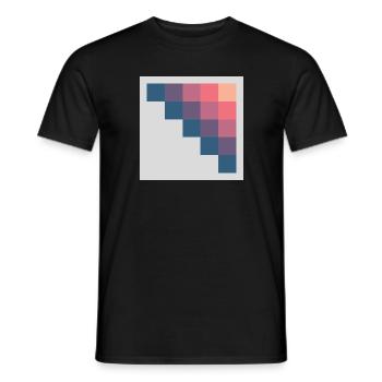 Red pixels - Männer T-Shirt - Schwarz - Vorne - AI Model Male 178 light (178cm)