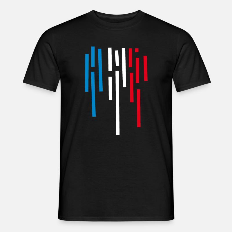 Frankreich Flagge - Männer T-Shirt - Schwarz