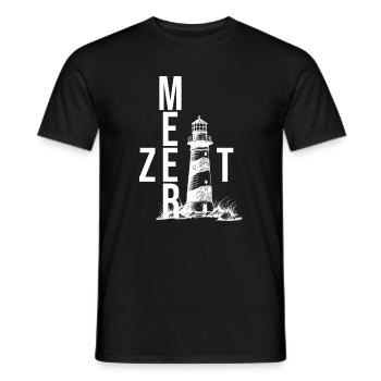 Meer Zeit - Männer T-Shirt - Schwarz - Vorne - AI Model Male 178 light (178cm)