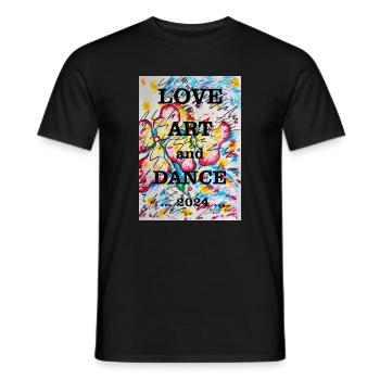 Flower girl - Men's T-Shirt - black - Front - AI Model Male 178 light (178cm)