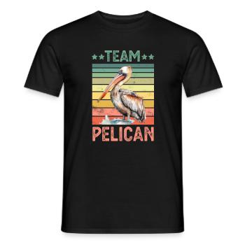 Pelican - Men's T-Shirt - black - Front - AI Model Male 178 light (178cm)