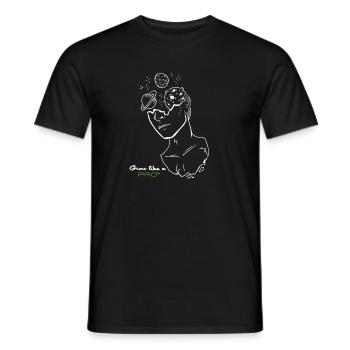 Spacy Grow Like A Pro - Men's T-Shirt - black - Front - AI Model Male 178 light (178cm)