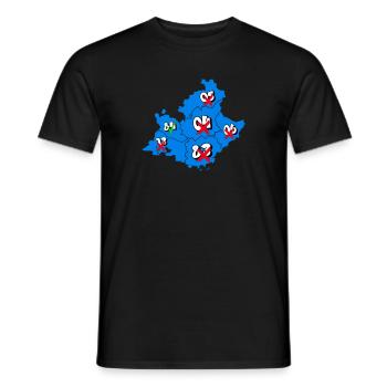 PACA Region - Men's T-Shirt - black - Front - AI Model Male 178 light (178cm)