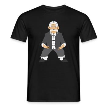 Vieux Moine – Tai Chi & Chi Qong - T-shirt homme - noir - Devant - AI Model Male 178 light (178cm)